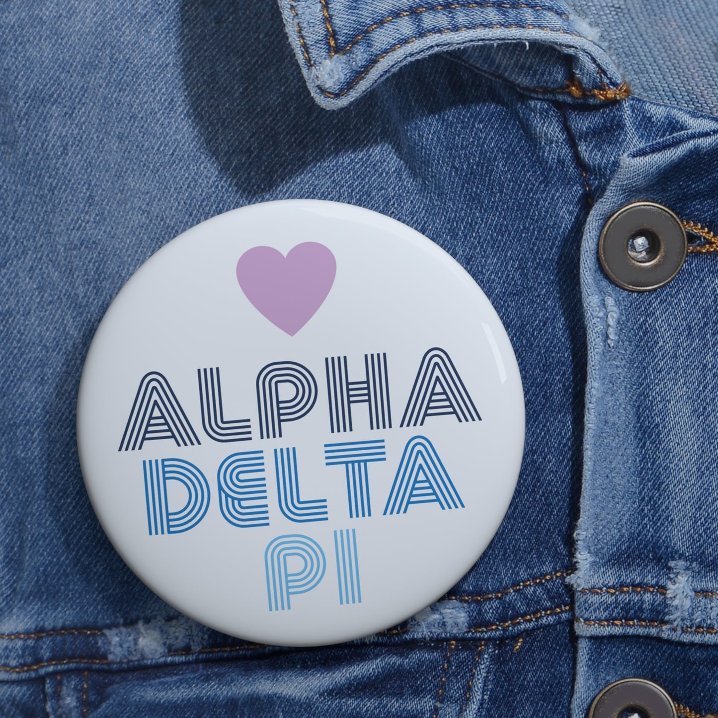 Alpha Delta Pi Retro Button