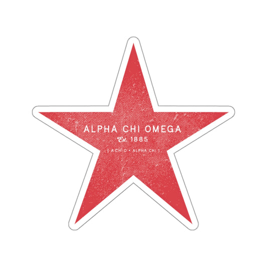 Alpha Chi Omega Star Sticker