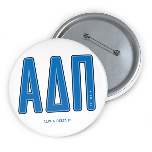 Alpha Delta Pi Big Letters Button