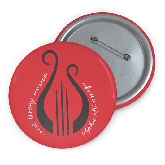 Alpha Chi Omega Lyre Button