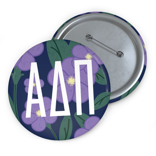 Alpha Delta Pi Flower Button