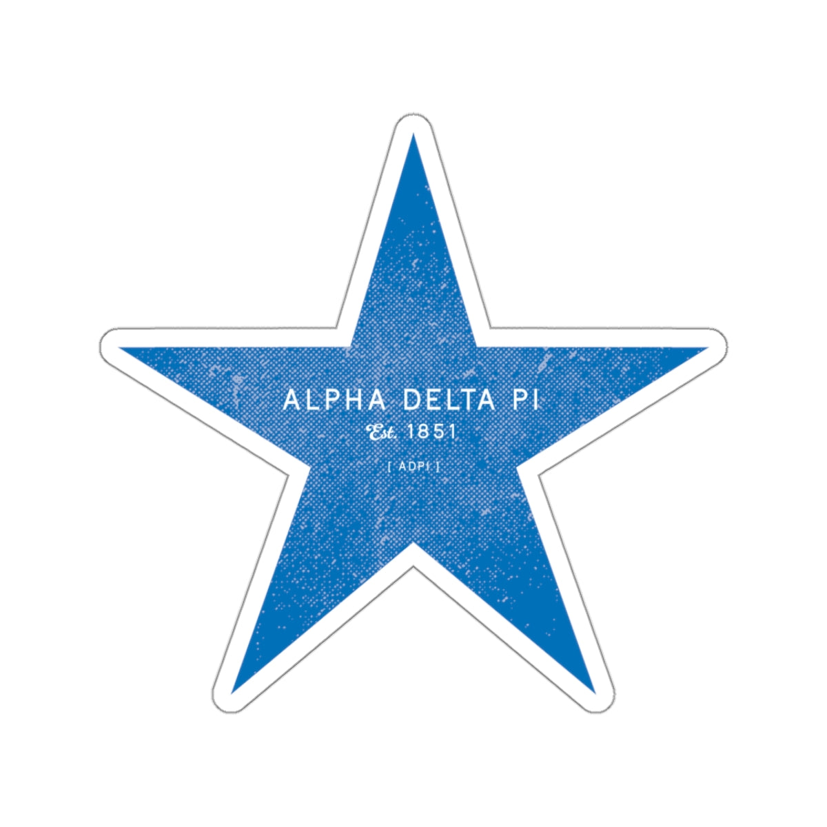 Alpha Delta Pi Star Sticker